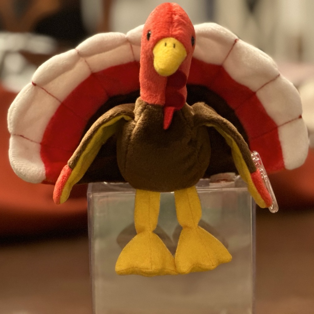 Ty Rare Beanie Baby - Gobbles the Turkey with Tag Error
